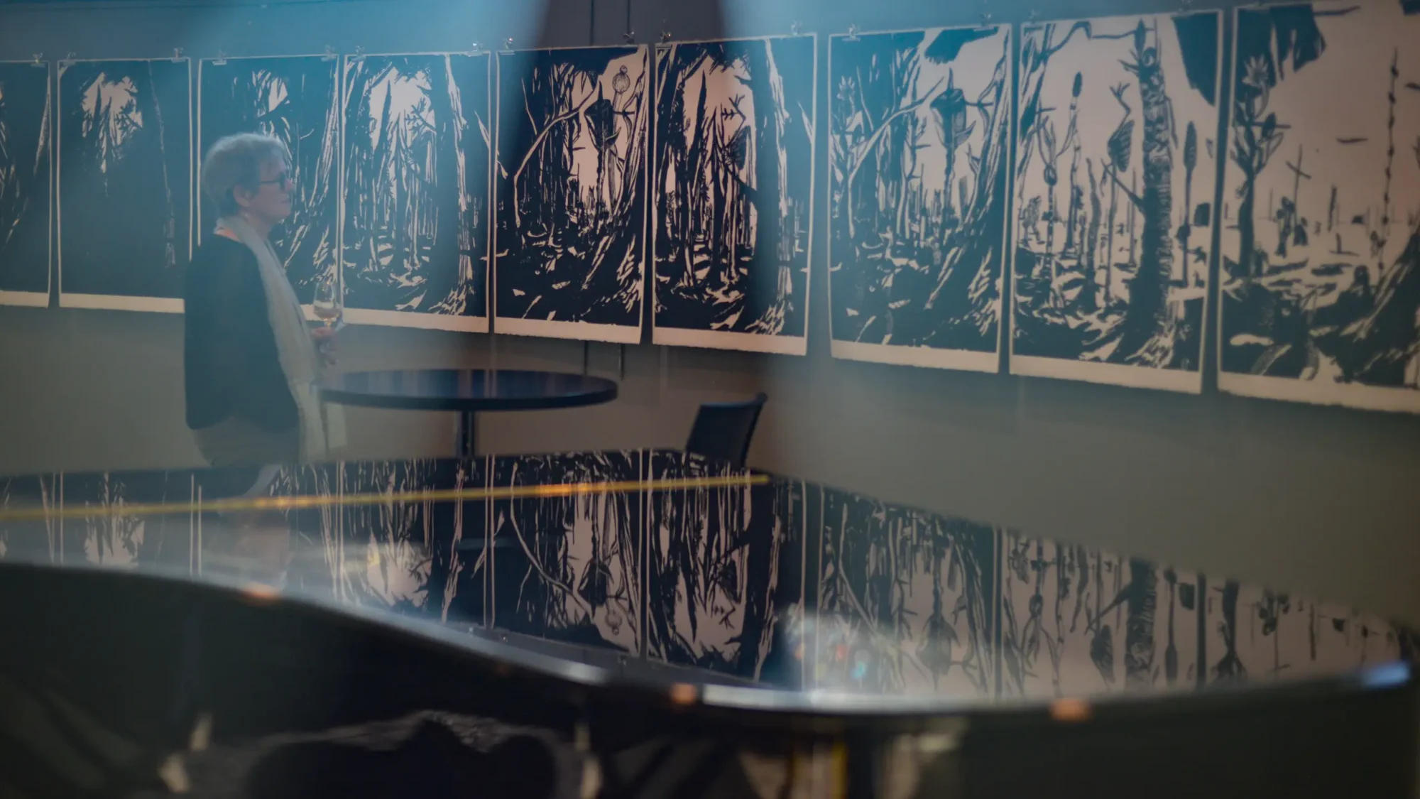 Forêt gravure nature forest sculpture exposition exhibition art contemporain France bretagne lorient estampe xylographie installation contemporary artist artiste