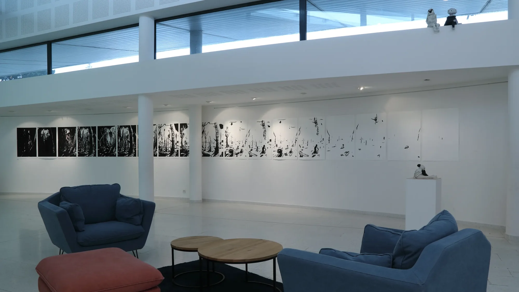 Forêt gravure nature forest sculpture exposition exhibition art contemporain France bretagne lorient estampe xylographie installation contemporary artist artiste